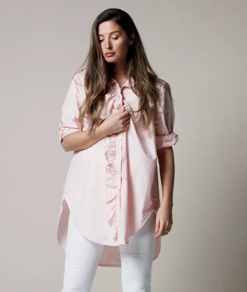 SIXTY DAYS | GIRLFRIEND COTTON SHIRT | ROSE 