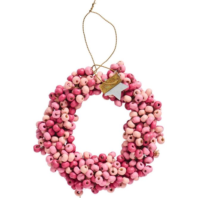 Hovedbilde IB LAURSEN | KRANS MED TREPERLER ROSA