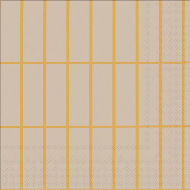 Hovedbilde Papirservietter Marimekko Tiiliskivi Linen Gold ...
